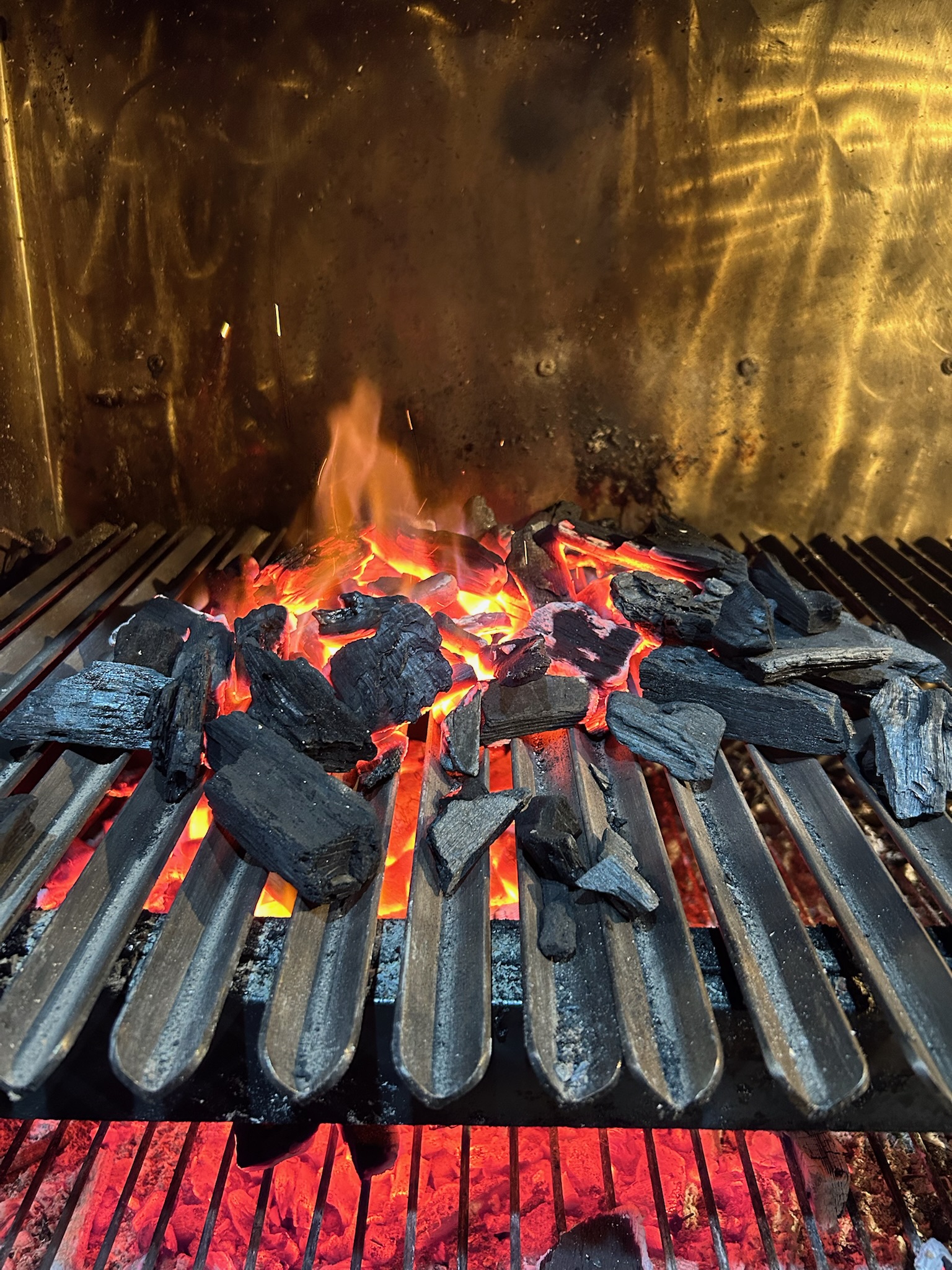 Viande sur le brasero